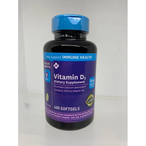 Venc Sept2023 D3 50mcg 2000iu - 400 Softgels Sabor Sin Sabor