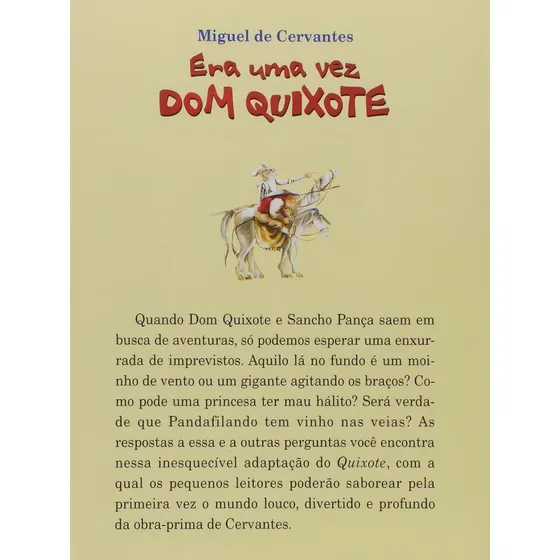 Era Uma Vez Dom Quixote, De Cervantes, Miguel De. Global Editora, Capa Mole, Edição 1ª Edição - 2005 Em Português