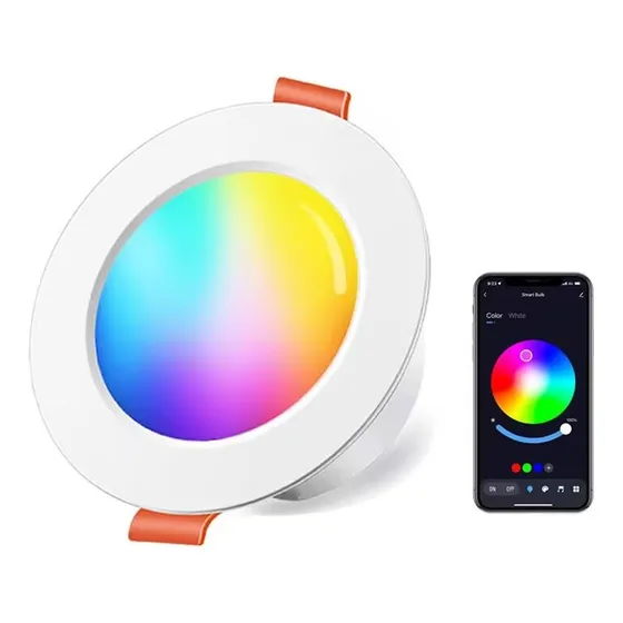 Downlight Led Inteligente Bluetooth Rgb Wifi 10w 2pcs