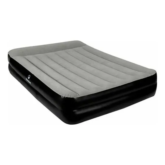 Colchón Inflable Doble 203x157x47cm Doble + Bomba Electrica Color Negro Klimber 203x152x46cm