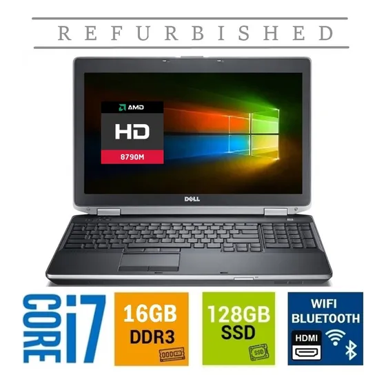 Laptop Dell 6540 Core I7 16gb Ssd 120gb 1080p Dvd Ati Radeon