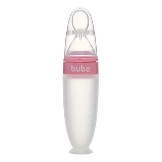 Buba Colher Dosadora De Silicone Com Ventosa E Tampa Rosa Buba