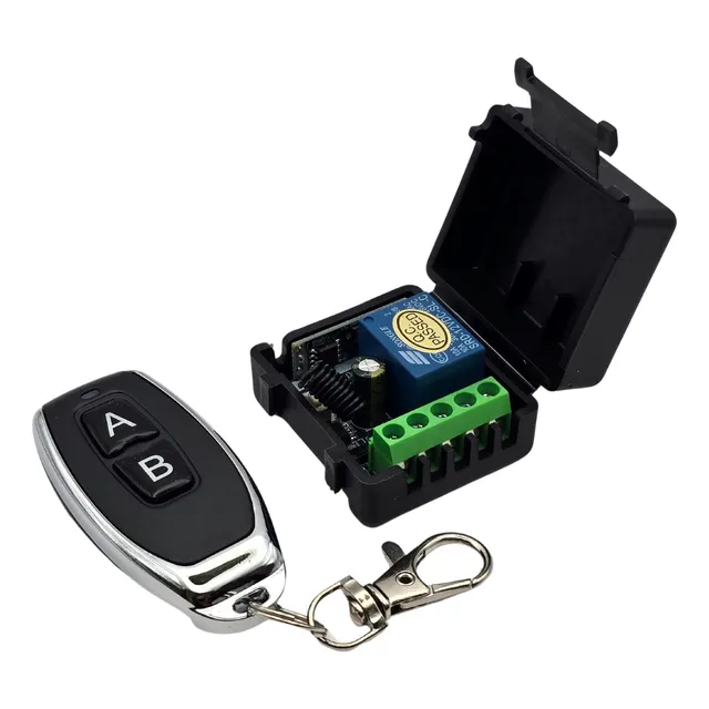 Modulo Rele + Controle Remoto 12v 1 Canal Sem Fio Rf 433mhz