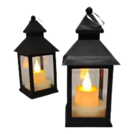 Farol Vela Eléctrica Led Luz X1 Und Faroles Lampara  Navidad