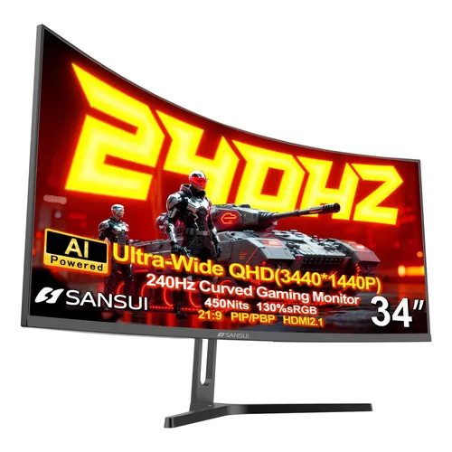 Monitor Curvo Z-edge Ug34 34 Wqhd 1440p 165hz X2 Dp | Parcelamento