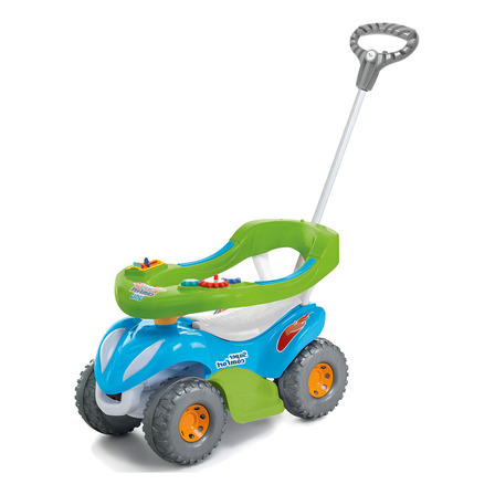 Carrinho Passeio Infantil Calesita Quadriciclo Super Flower Cor Azul Carrinho Passeio Infantil Calesita Quadriciclo Super Flower Cor Azul
