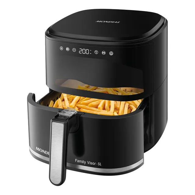 Fritadeira Sem Ăleo Air Fryer Digital 5l Mondial Af-50-dv Fritadeira Sem Ăleo Air Fryer Digital 5l Mondial Af-50-dv