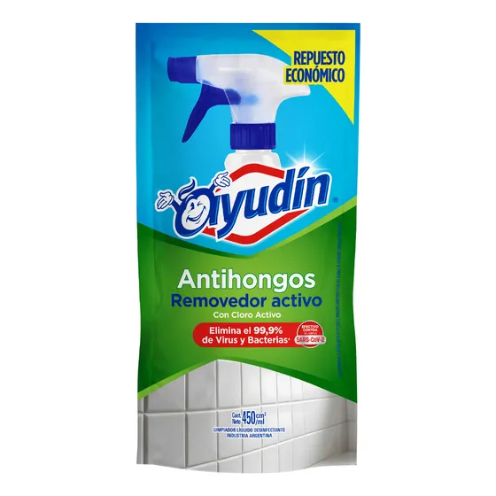 Limpiador Antihongo Removedor Cloro Activo Recarga X450 Ml