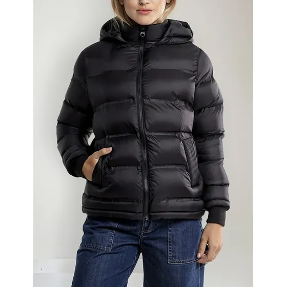 Rusty Pop Scene Puffer Coat Ld Campera Mujer