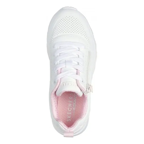Zapatilla Niña Uno Lite Easy Zip Blanco Skechers