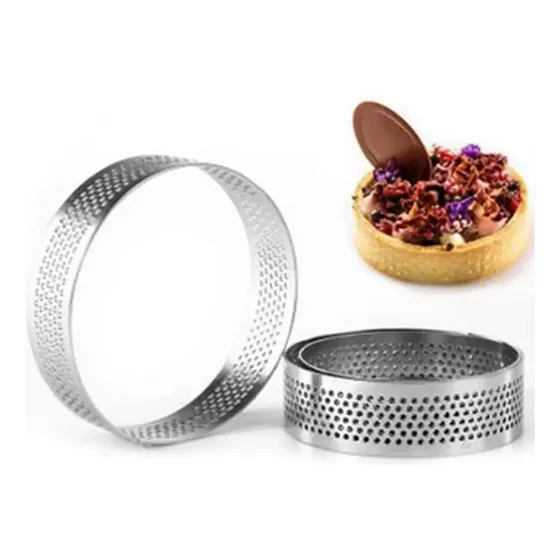 Molde Aro Anillo Microperforado Tartas Repostería 12cm