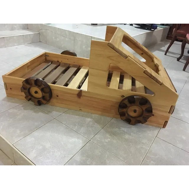 Cama Carro Hecho A Mano, 1 Plaza Pequeña.