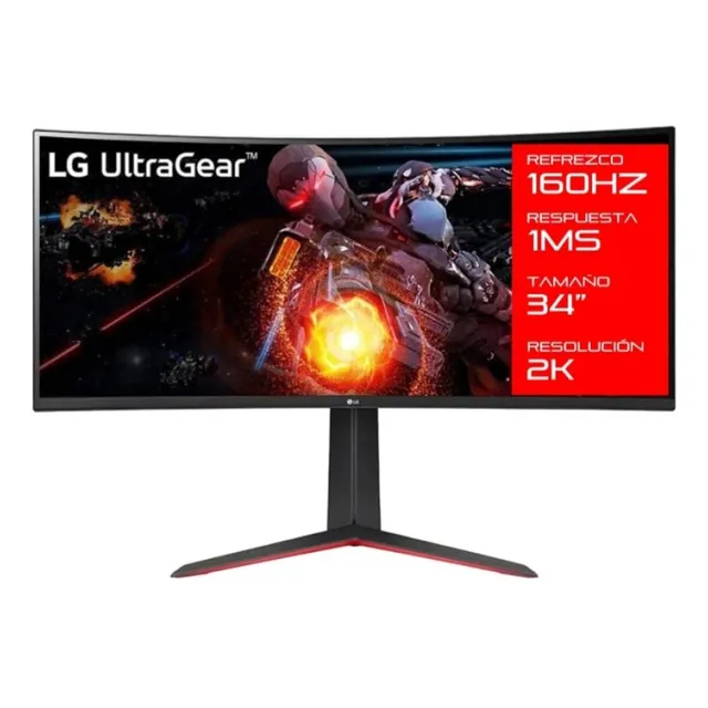 Monitor Gamer LG 34gp63a 34  Qhd Va 160hz 1440p Amv