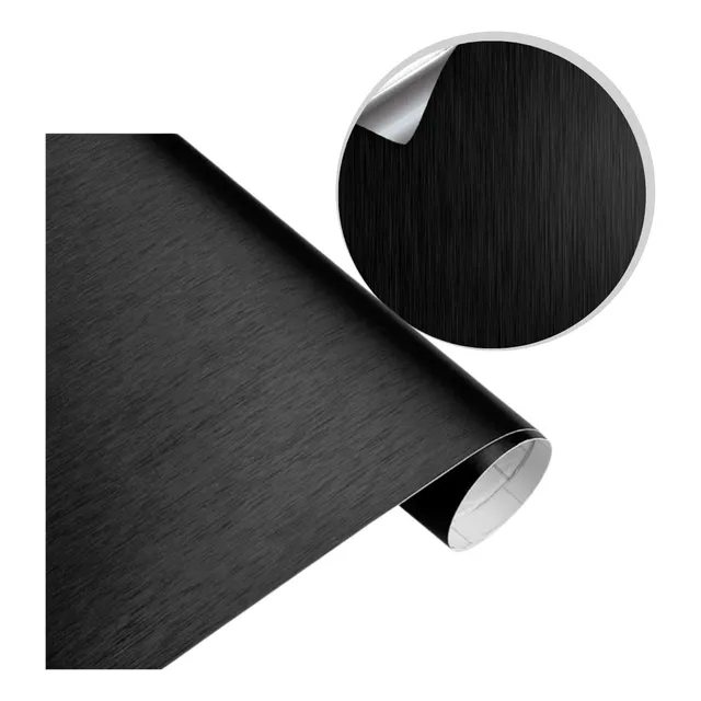 Vinilo Adhesivo Pared Mueble Cocina Aluminio 60 Cm X 2 Mts
