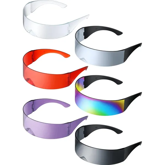 Honoson 6 Piezas De Gafas De Sol Con Visera De Cíclope Futur
