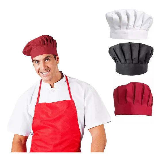 Gorros De Chef Respirable Cómodo Ajustables Elásticos Unisex