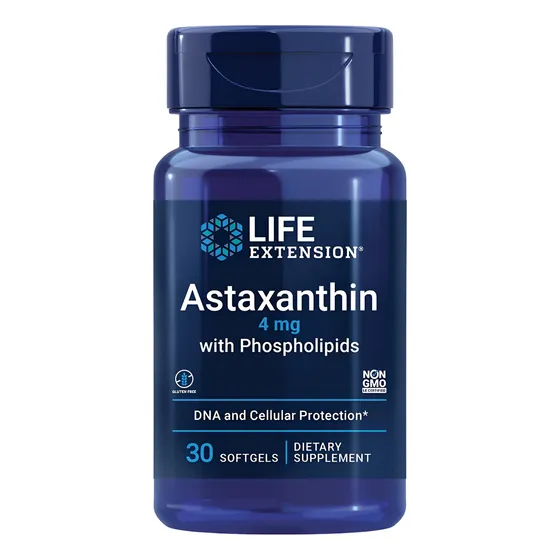 Suplemento Astaxanthin Life Extension 4 Mg 30 Capsulas