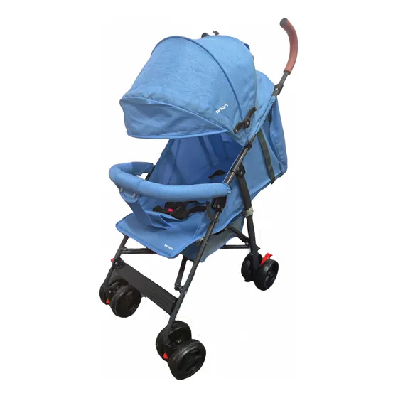 Coche Cochecito Paraguas Paseo Bebe Liviano Reforzado 7312 Color Celeste