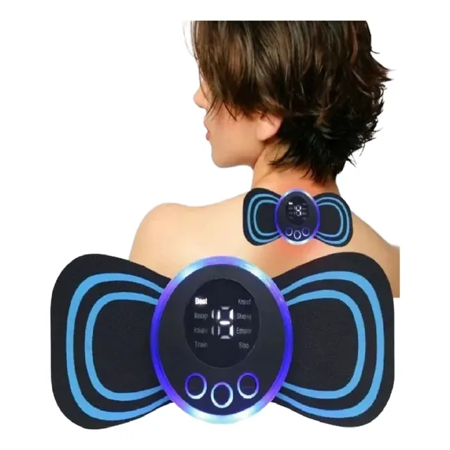 Mini Parche Masajeador Portátil Ems Eléctrico Dolor Cuello