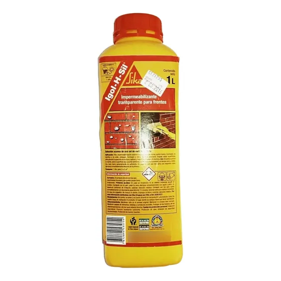 Impermeabilizante Ladrillos Incoloro Igol-h-sil 1 Lt.