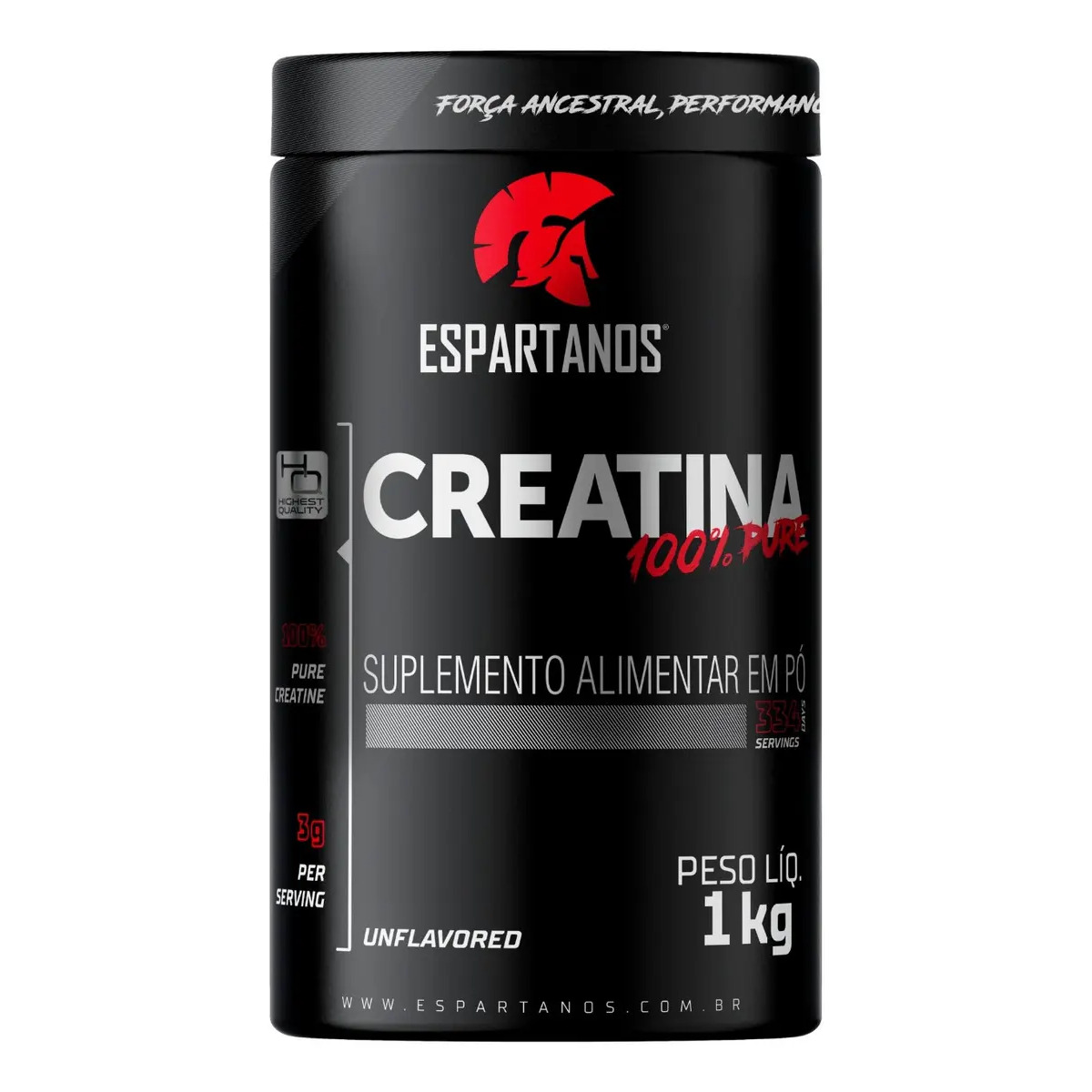 Creatina Espartanos em pó Sem sabor x 1kg