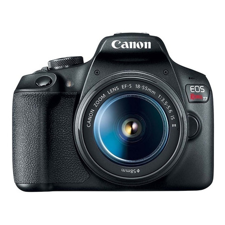  Canon EOS Kit T7+ + lente 18-55mm IS II DSLR cor  preto