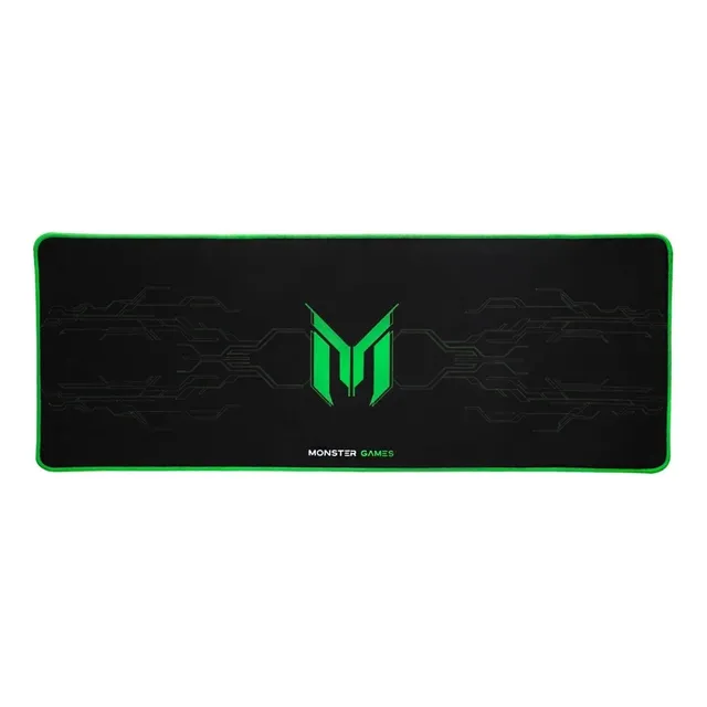 Padmouse Gamer Mild 75x28cm Diseño con Patrón Color Negro Monster Games