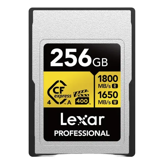 Memoria Cfexpress 4.0 Tipo A Lexar Gold 256gb 1800mb/s 8k