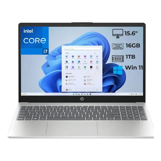 Notebook Hp 15.6 Intel I7 1355u 16gb 1tb Win11 Silver
