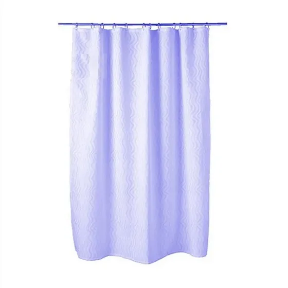Cortina De Baño Clasica Vinil Unicolor Con Aro