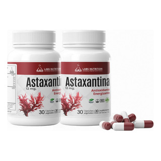 Pack X2 Astaxantina 12 Mg Antioxidante, Piel, Articulaciones Pack X2 Astaxantina 12 Mg Antioxidante, Piel, Articulaciones