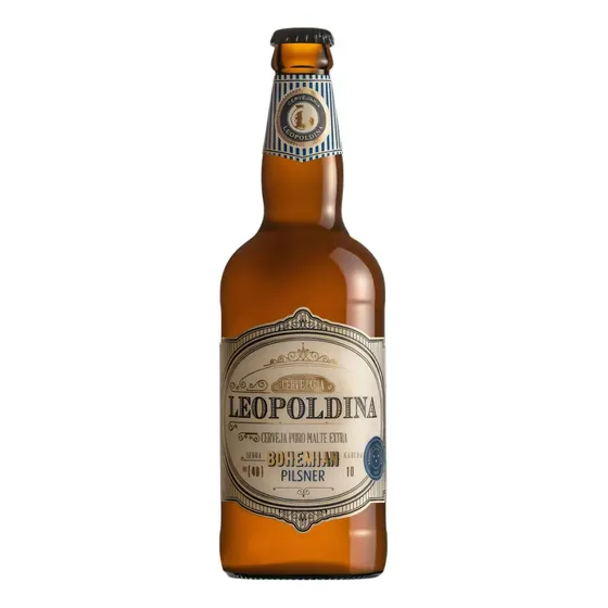 Cerveja Leopoldina Bohemian Pilsner 500ml Artesanal Brasil