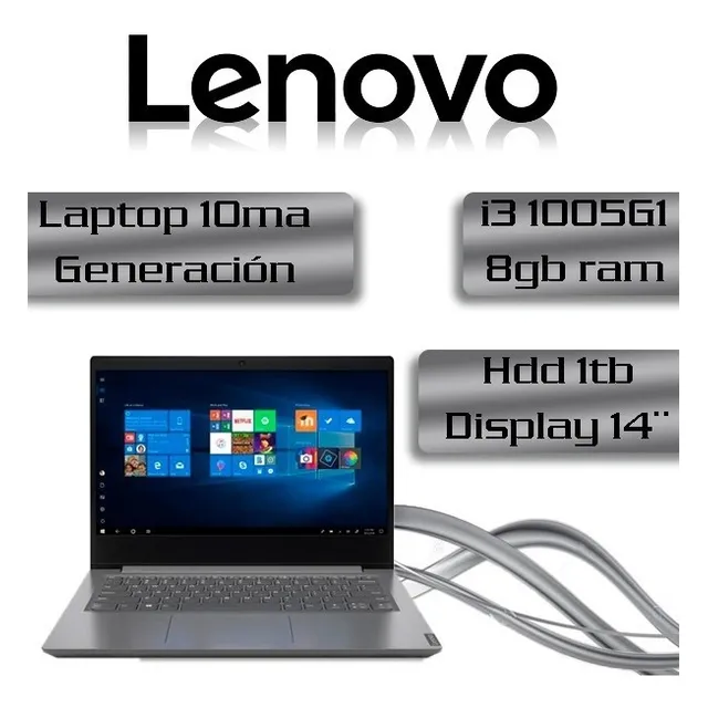 Laptop Lenovo I3 10ma Gen--- I3 1005g1---8gb---1tb---14p