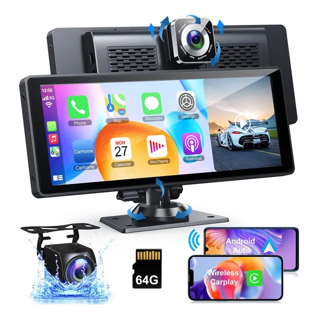Pantalla 10  Portatil Autoinstalable Para Autos/camioneta