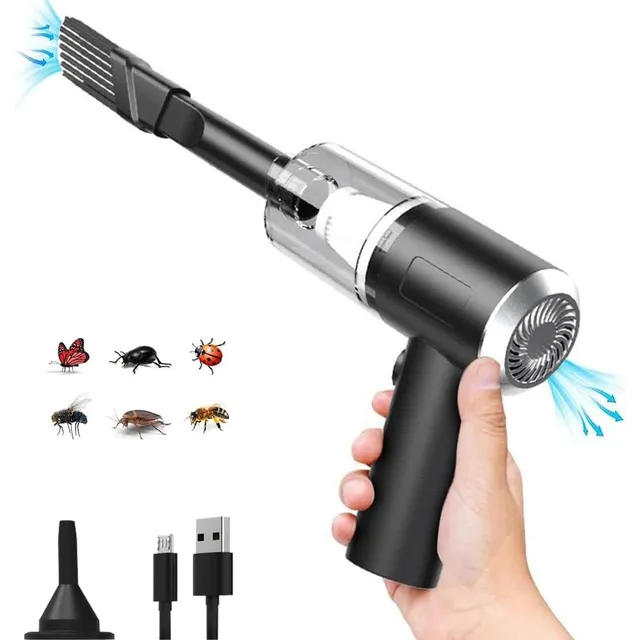 Aspiradora Mini De Mano 120w Portátil Para Carro Casa Mueble
