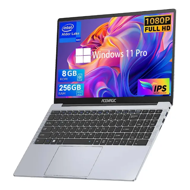 Laptop 15.6  Intel N97 8gb Ram 256gb Ssd Wins 11 Pro