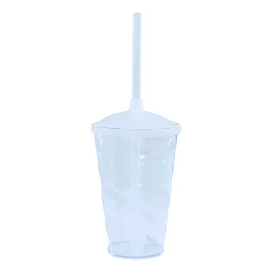Full 10 Copos Twister 400ml Com Tampa E Canudo