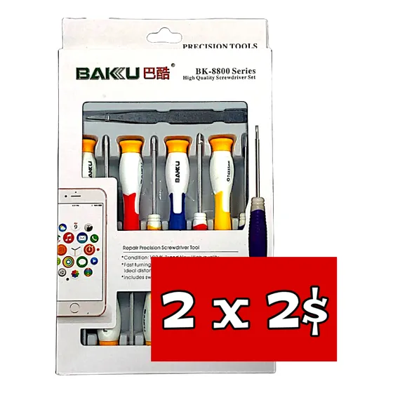 Kit De Destornilladores Para Celulares Baku Bk8800