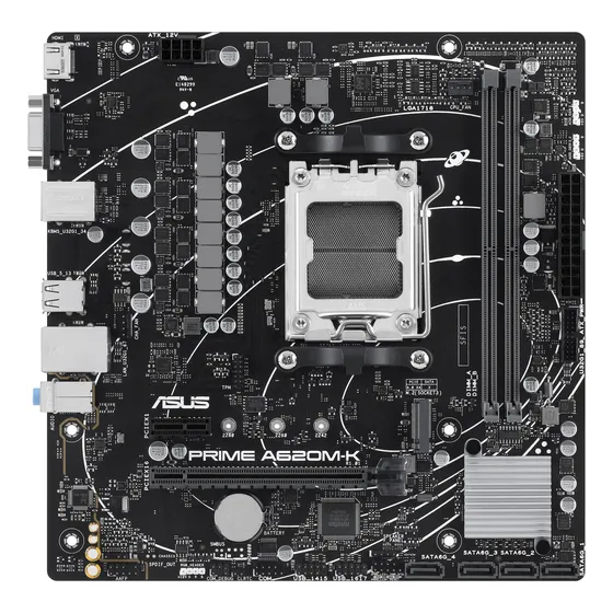 Tarjeta Madre Asus Prime A620m-k Usb3 Hdmi Ddr5 Pcie M.2 Am5
