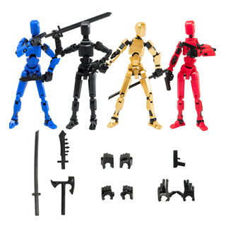Juego De 4 Figuras De Acción Titan T13 Ensambladas Lucky Juego De 4 Figuras De Acción Titan T13 Ensambladas Lucky