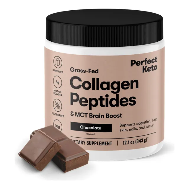Proteína En Polvo Con Péptidos De Colágeno Perfect Keto Choc