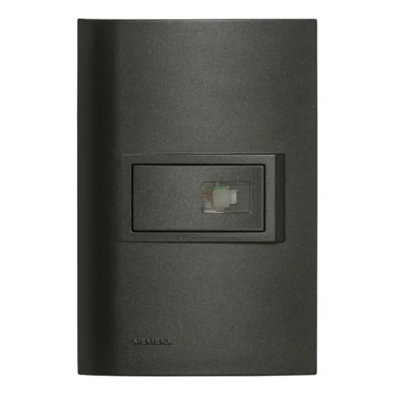 Tomada Telefone 2 Fios 4x2 5tg9 9361ca Preto Vivace Siemens