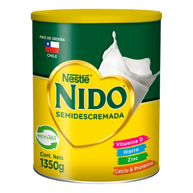 Leche en polvo NIDO® Semidescremada Tarro 1350g