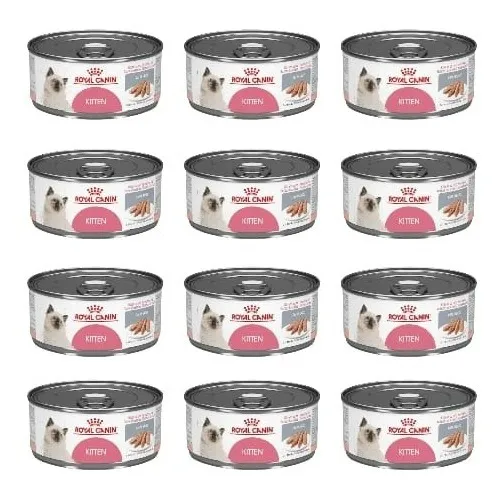 12 Latas Alimento Royal Canin Kitten 145 G