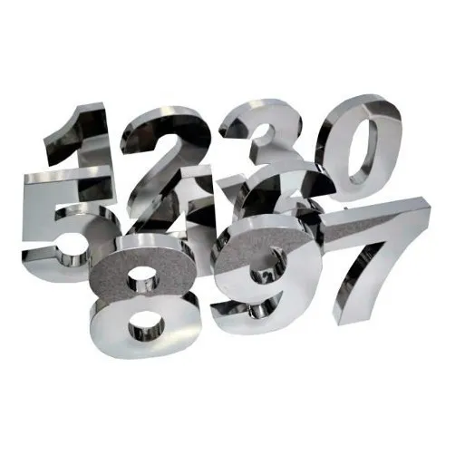 Letras Em Aço Inox Letreiro Números 3d Fachada Logomarca Aco