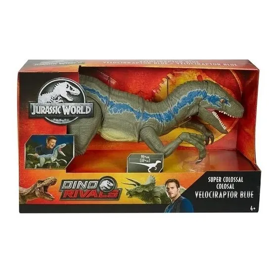 Jurassic World Super Colosal Velociraptor Blue 100 Cm