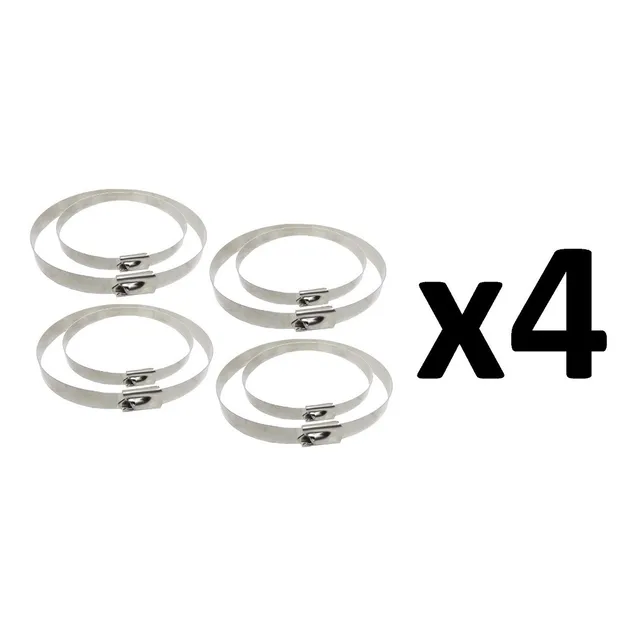 Kit Abrazaderas Tirrap Metálico Para Gomas De Tripoide