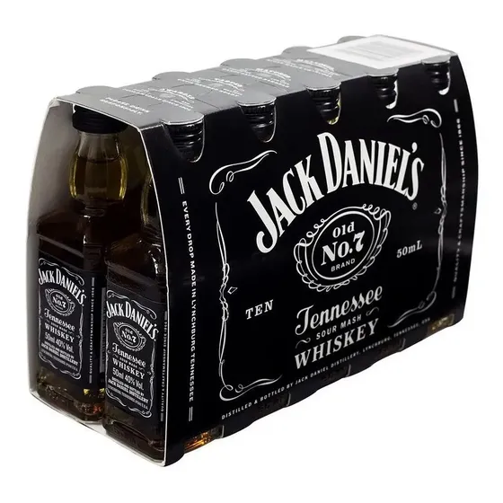 10x Whiskey Jack Daniels 7 Miniatura 50ml | Cuotas sin interés