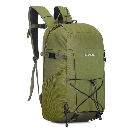 Alpine Skate 16243 Mochila Porta Notebook Color Verde Tela Lisa