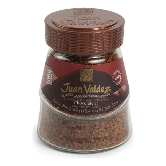 Café Juan Valdez Chocolate 95g Liofilizado. Agronewen